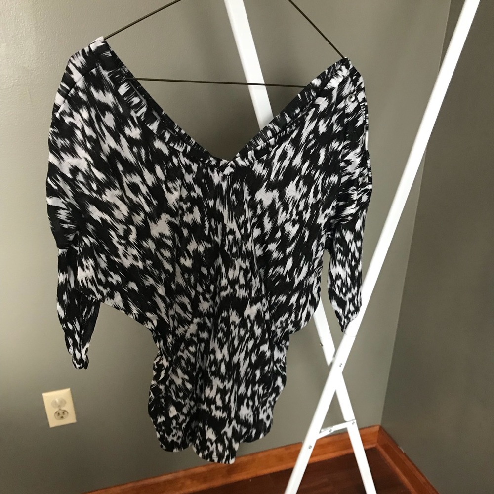 EXPRESS low cut shirt.